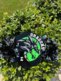 HORIZONTAL DRAGON SCHOOL MASCOT ACRYLIC CHEER STICK