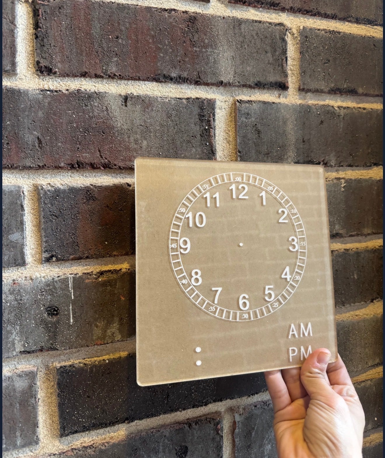 Acrylic clock