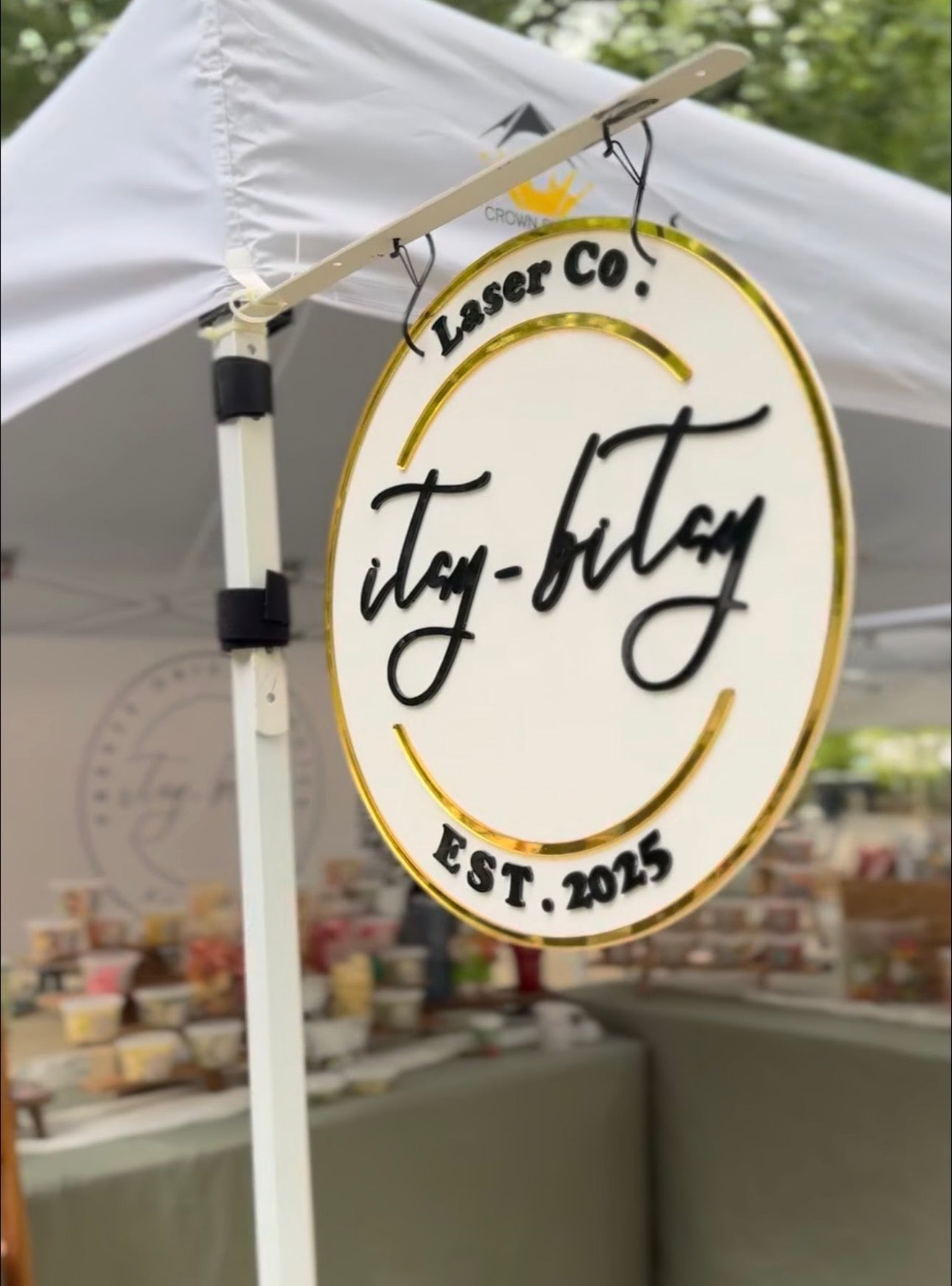 18" INCH ACRYLIC ROUND SIGN (FRONT ONLY)